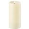 UYUNI Lighting LED Kerze PILLAR tiefer Docht 7,8 x 15 cm ivory