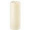 UYUNI Lighting LED Kerze PILLAR tiefer Docht 7,8 x 20 cm ivory