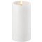 UYUNI Lighting LED Kerze PILLAR tiefer Docht 7,8 x 15 cm weiß