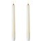 UYUNI Lighting LED Stabkerzen Taper 2er Set  2,3 x 20 cm ivory