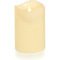 SmartFlame LED Kerze Echtwachs 10x13 cm elfenbein fernbedienbar glatt