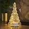 Árbol de cristal Sirius LED Lucy 10 LED a pilas 23,5cm transparente