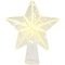 Albero di Natale Sirius Top Agnes in vetro 20 LED 22cm a batteria trasparente