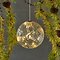 Boule lumineuse Sirius Boule à vagues de 10 cm fonctionnant à piles 16 LED en verre transparent