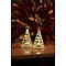 Sirius LED Alberi di vetro dolce albero di Natale Set di 2 a batteria 11,5cm chiaro