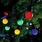 Sirius LED-Biergartenlichterkette Lucas Starter-Set 10 LED bunt 3m schwarz