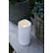 Sirius LED candela Tempesta all'aperto 10 x 20 cm in plastica bianca