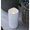 Sirius LED candela Tempesta all'aperto 10 x 20 cm in plastica bianca
