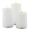 Sirius LED Candele Sille Set di 3 ricaricabili 7,5 cm bianco