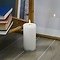 Świeca LED Sirius Sille 7,5x15cm z możliwością ładowania, biała