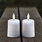 Sirius LED sviečka Sille Outdoor sada 2 ks 5 x 6,5 cm biela