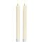 Sirius LED Stabkerze Sille Lack 2er Set 20 cm Ivory