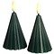 Sirius LED Sapins de Noël Laura Set 2 pièces cire véritable 8cm vert