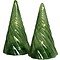 Sirius LED glass trees Vilma set of 2 battery operated 11cm green