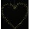 Sirius LED heart Liva Cluster Heart big 140 LED metal gold
