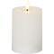 Star Trading LED candle real wax 7,5x12,5 cm Flame Flow wax mirror white 